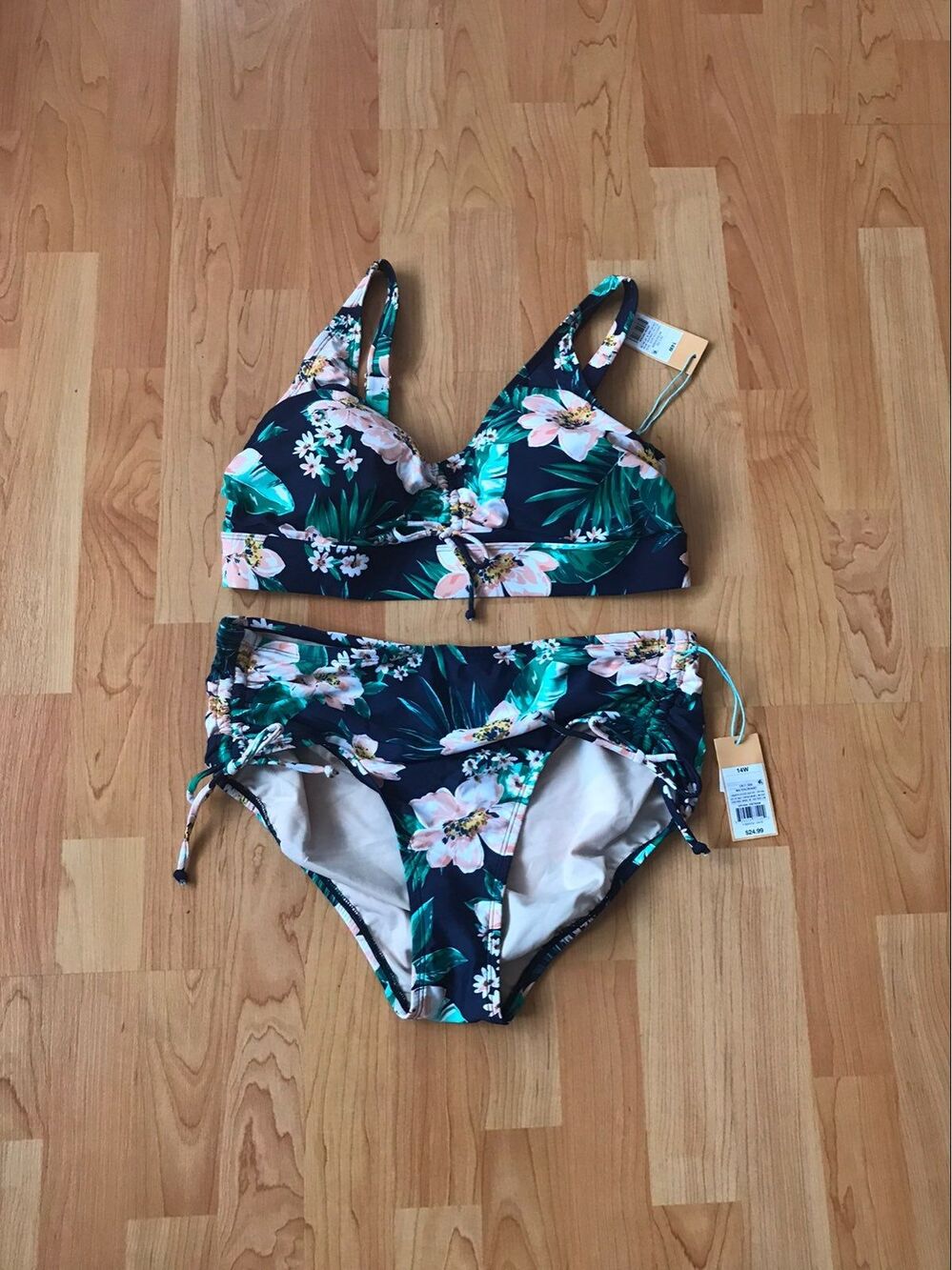 Kona Sol Cinch Front Sea Breeze Bikini set